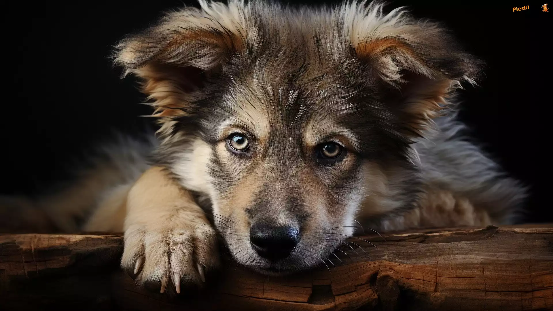 Drewniana, AI, Pies, Belka, Szczeniak